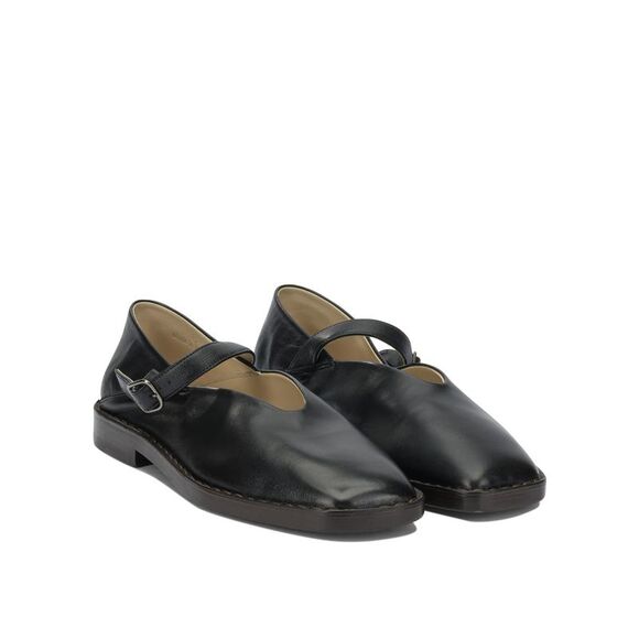 Lemaire Women Mary Jane Leather Ballet Flats - Picture 2 of 5